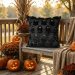 Sm:)e Embroidered Goost Plush Faux Fur Jacquard Halloween Throw Pillow Cover 18x18 Inch White, Set of 2 Silky Soft Cushion Case for Sofa Couch - Image 40
